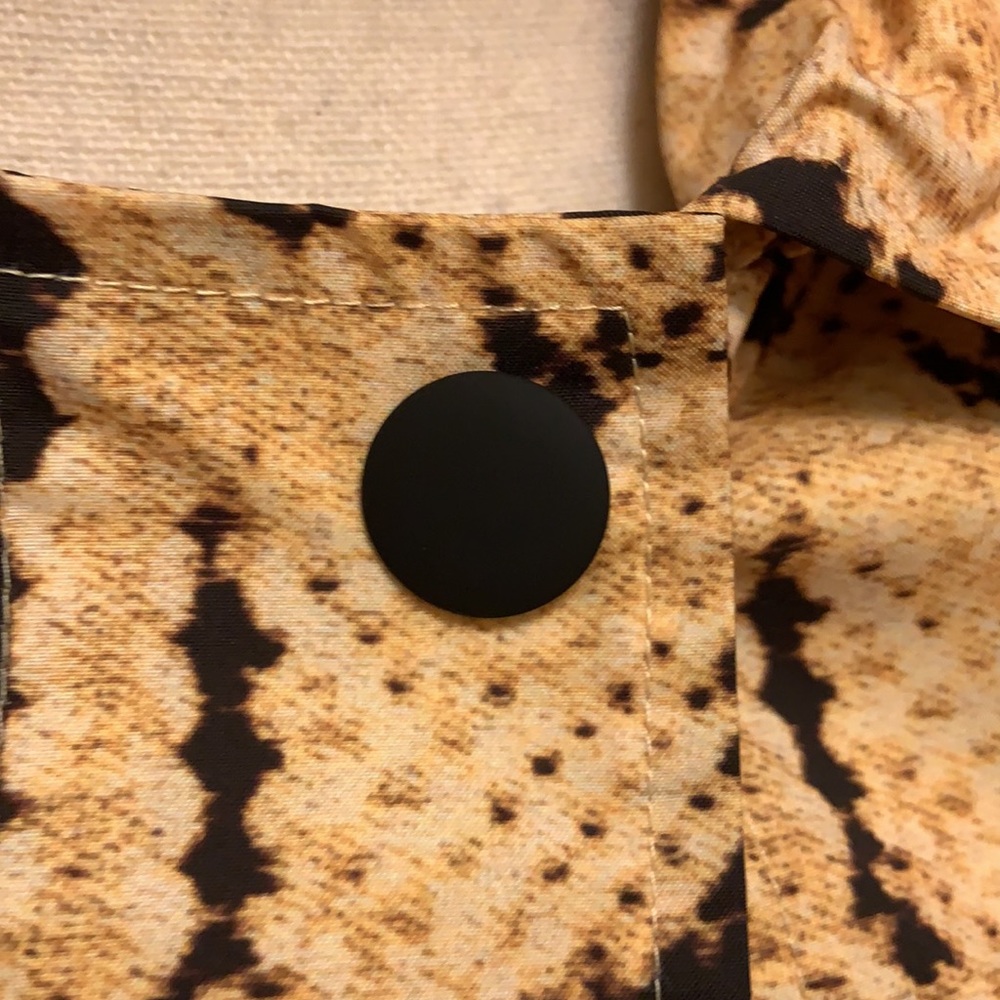Frame Python Print Hooded Trench Coat - Picture 7 of 16
